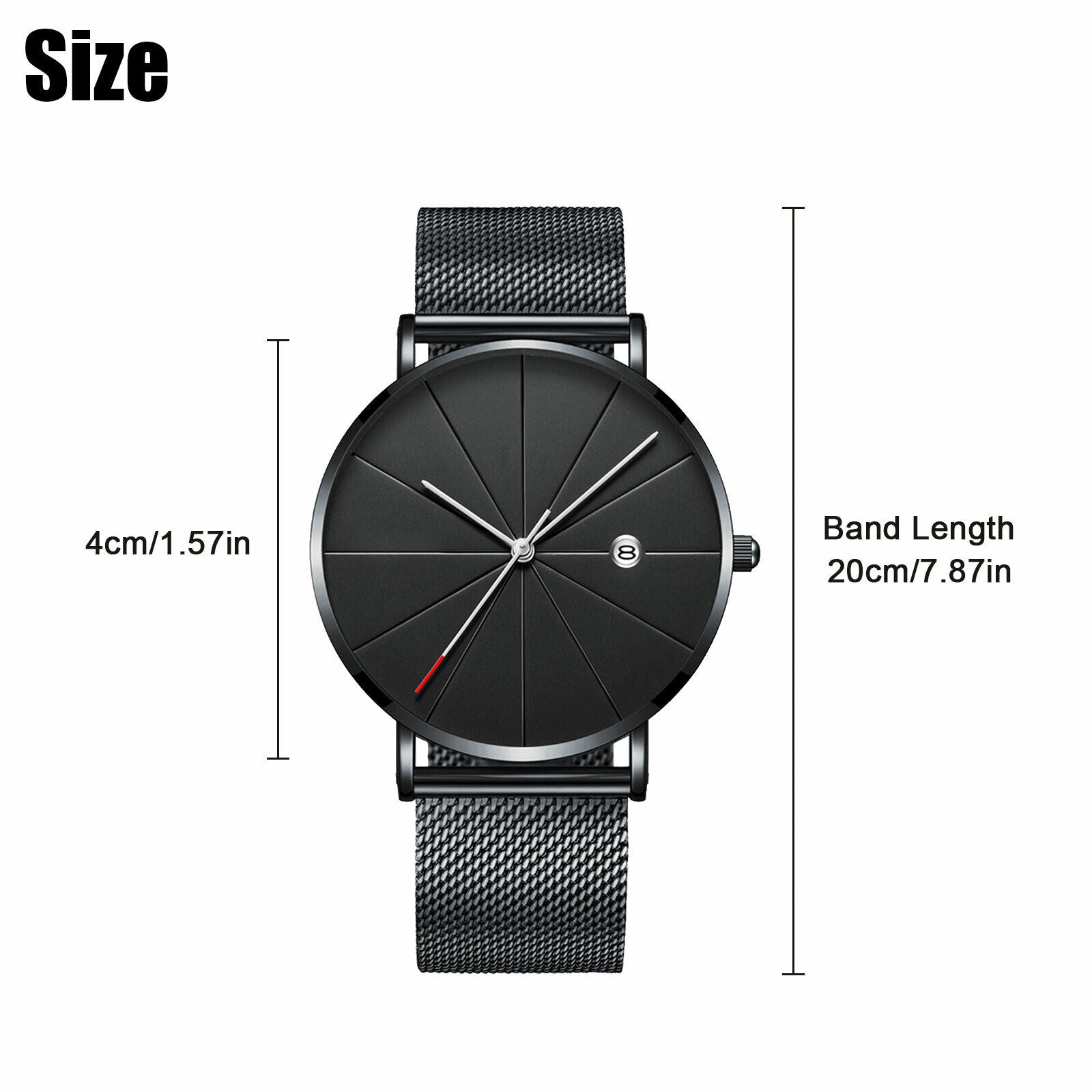 Trendy Men'S Ultra Thin Minimalist Quartz Watch Stainless Steel Sport Wristwatch